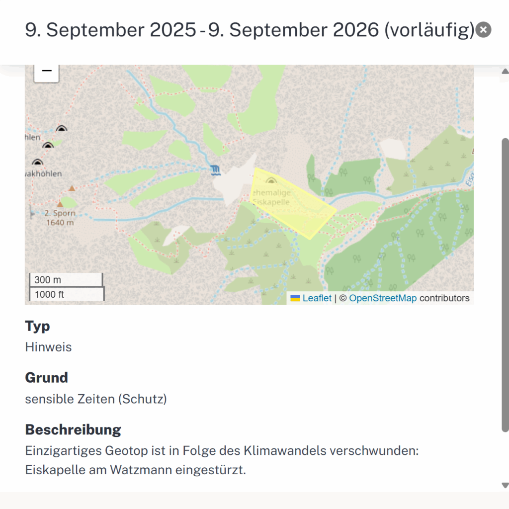 Temporäre Sperrung I Digitize the Planet